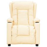 Massage Chair Cream Faux Leather 339078