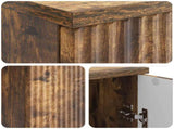 Desk with Shelf Smoked Oak 142.5 x 50 x 75 cm Engineered Wood 3414626