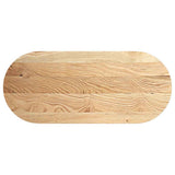 Table Top 140x60x2 cm Solid Wood Oak Oval 4009064