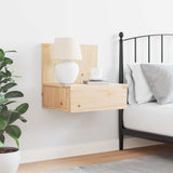 Bedside Table Brown 42 x 32.5 x 40 cm Solid pine wood 873493