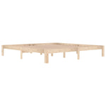 Bed Frame without Mattress Solid Wood Pine 200x200cm 810385