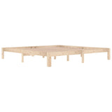 Bed Frame without Mattress Solid Wood Pine 200x200cm 810385