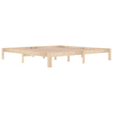 Bed Frame without Mattress Solid Wood Pine 200x200cm 810385