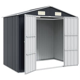 Garden Shed Anthracite 205x129x183 cm Galvanised Steel 46299