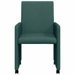 Dining Chairs 2 pcs Dark green 57 x 66 x 94 cm Fabric 42017812