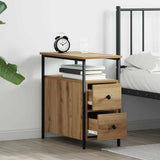 Bedside Cabinet Artisan oak 30 x 60 x 60 cm Engineered wood 871273