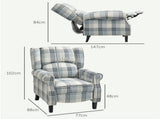 160&deg Reclining Armchair, with Footrest - Grey T3398P344476
