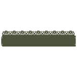 Lawn Edgings 30 pcs Olive Green 103 x 0.05 x 22 cm Steel 874776