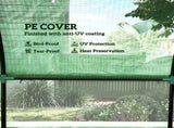 300 x 300cm Walk-In Polytunnel Greenhouse - Green T3398P317639