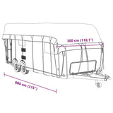 Caravan Roof Cover Grey 800x300 cm Non-woven Fabric 4015873
