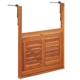 44118 Hanging Balcony Table 64,5x44x80 cm Solid Acacia Wood