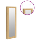 Mirror Jewellery Cabinet Wall Mounted 30x8.5x90 cm 353213