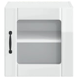 Wall Glass Cabinet LUCCA High Gloss White 40 x 31 x 40 cm 884842