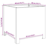 Garden Planter Anthracite 40x40x40 cm Steel 851203