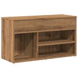 Shoe Bench Artisan Oak 80x30x45 cm Engineered Wood 856757
