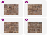 Wall Panel 11 pcs Natural 30 x 30 x 2 cm 42046460