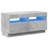 TV Cabinet with LED Lights Concrete Grey 80x35x40 cm 804449