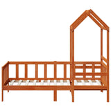 Day Bed Set 2 pcs Wax Brown Solid Pine Wood 3422707