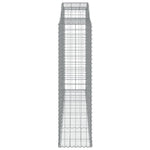 Arched Gabion Baskets 8 pcs 300x50x180/200 cm Galvanised Iron 3146779