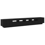 TV Cabinet Set 3 pcs Black 260 x 35 x 40 cm Engineered Wood 3333064