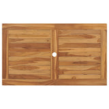 Folding Garden Table 120x70x75 cm Solid Teak Wood 44682