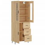 Highboard Sonoma Oak 69.5x34x180 cm Engineered Wood 3198484