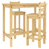 3 Piece Bar Set Solid Wood Pine 4005690