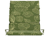 High Back Chair Cushion GEMERT 2 pcs 100% Polyester Leaf Design 946101