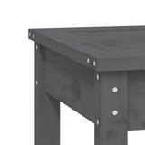 Garden Bench Grey Solid pine wood Medium Tough Garden Bench 823999