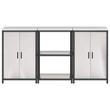 Kitchen Storage Set HATTEM 3 pcs Silver Stainless Steel 3392698
