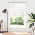ZNTS Zebra Blind White 155x230 cm Fabric Width 150.9 cm Polyester 4014818