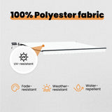 Retractable Awning White 450 x 300 cm Fabric and Aluminium 3330988