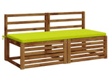 2-Piece Bench Cushions SOEST 2 pcs 100% Polyester Bright Green 949341