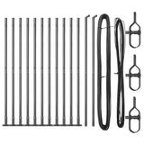 Fence Posts Manual 13 pcs Grey 32mm 170 cm Galvanised steel 42004313