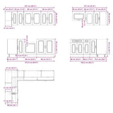 11 Piece Kitchen Cabinet Set Lucca Old Wood Engineered Wood 3314929