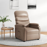Recliner Chair Cappuccino Faux Leather 342692