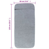 Beach Towels 6 pcs Grey 60x135 cm Fabric 400 GSM 3157053