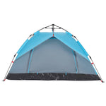 Camping Tent Dome 3-Person Blue Quick Release 4004194