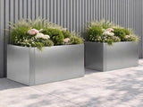Retaining Wall 2 pcs 50 x 50 x 30 cm Galvanised Steel Silver 8015210