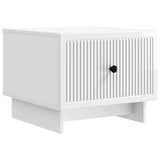 Coffee Table High Gloss White 49 x 50 x 40 cm Engineered Wood 894049
