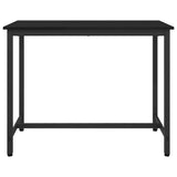Table Black Oak 100 x 50 x 76.5 cm Engineered Wood and Steel 873744