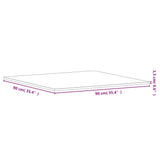 Table Top 90x90x1.5 cm Square Solid Wood Beech 355971