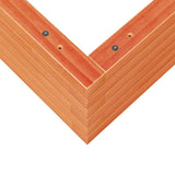 Garden Planter Wax Brown 70x70x23 cm Solid Wood Pine 847195