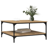 Coffee Table Artisan oak 80 x 80 x 40 cm Engineered Wood 883498