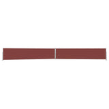 Patio Retractable Side Awning 140x1200 cm Brown 313390