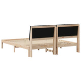 Bed Frame with Headboard Brown 180 x 200 cm Solid Pine Wood 3394405
