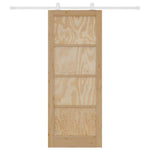 Sliding Door Set Manual ORKDAL Natural and white 83 x 211 cm 3333422