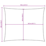 Sunshade Sail Oxford Fabric Rectangular 6x7 m White 135277