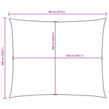 Sunshade Sail Oxford Fabric Rectangular 6x7 m White 135277