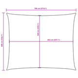 Sunshade Sail Oxford Fabric Rectangular 6x7 m White 135277